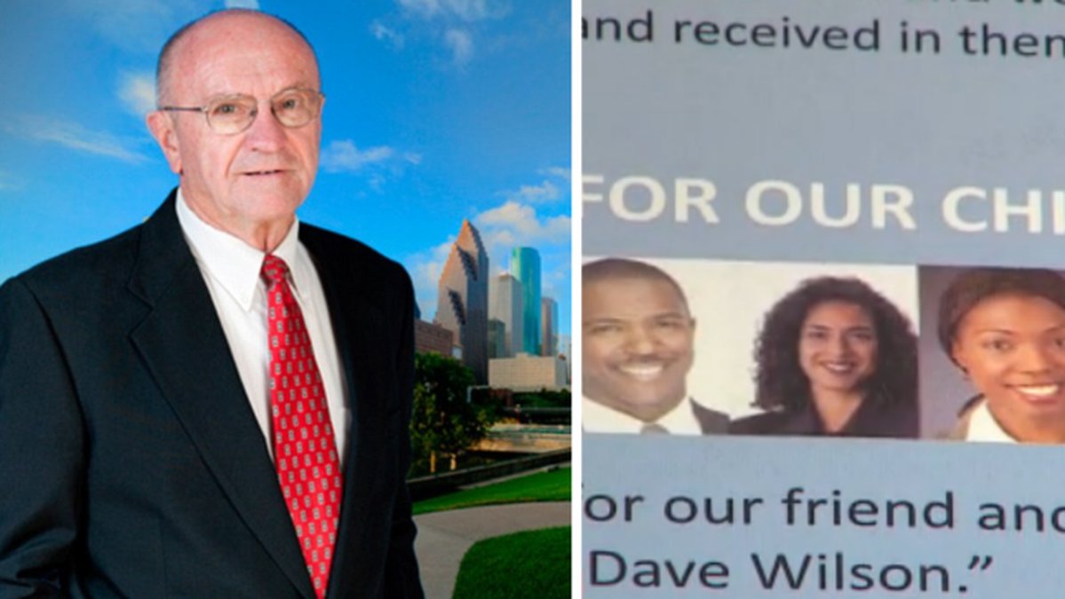 Med reklamblad som antydde att han var svart kunde Dave Wilson, till vänster, vinna ett omöjligt val.   